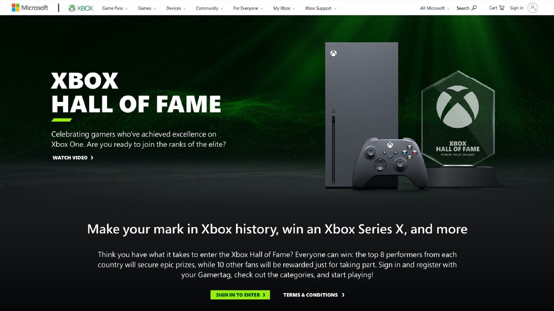 Xbox – Hall of Fame