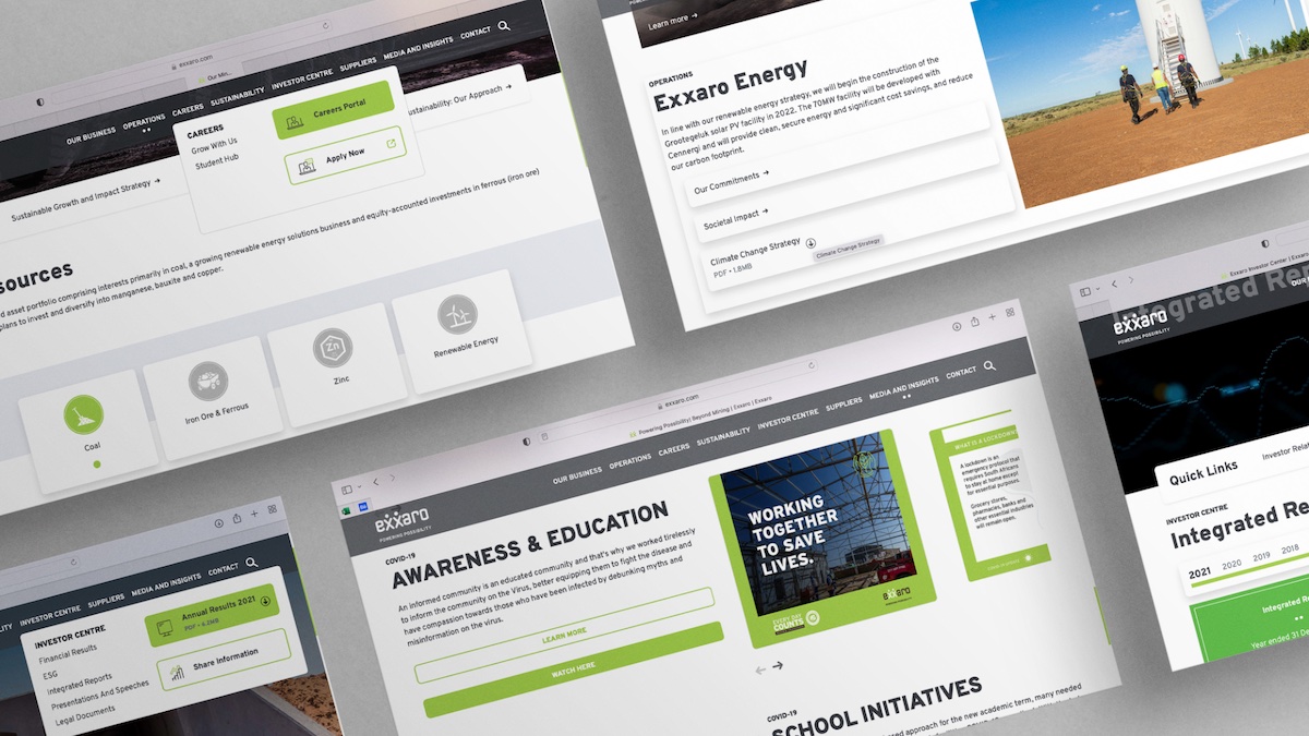 Exxaro – Corporate Website
