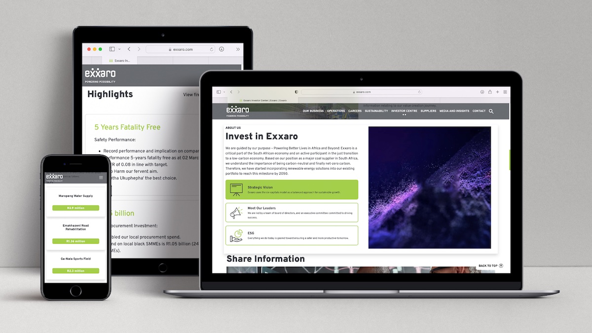 Exxaro – Corporate Website