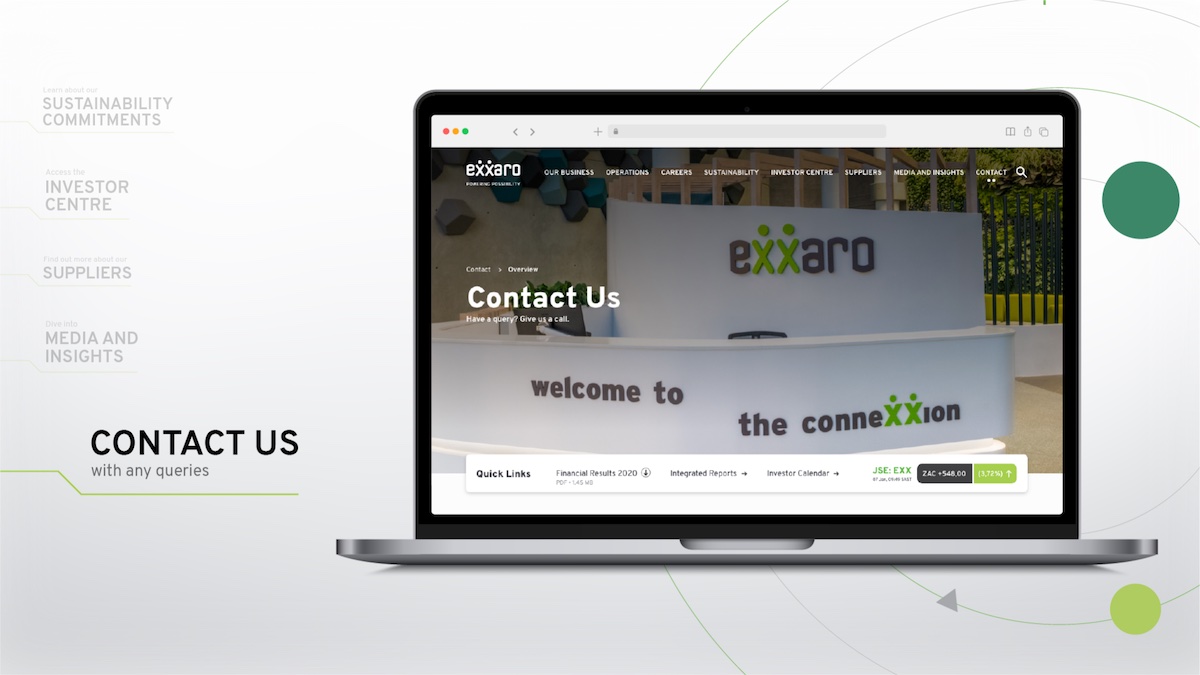 Exxaro – Corporate Website